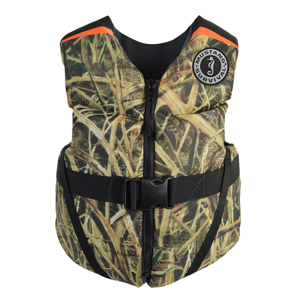 Mustang Survival Mustang Rev Youth Foam Vest - Camo Mossy Oak Shadow Grass Blades Marine Safety