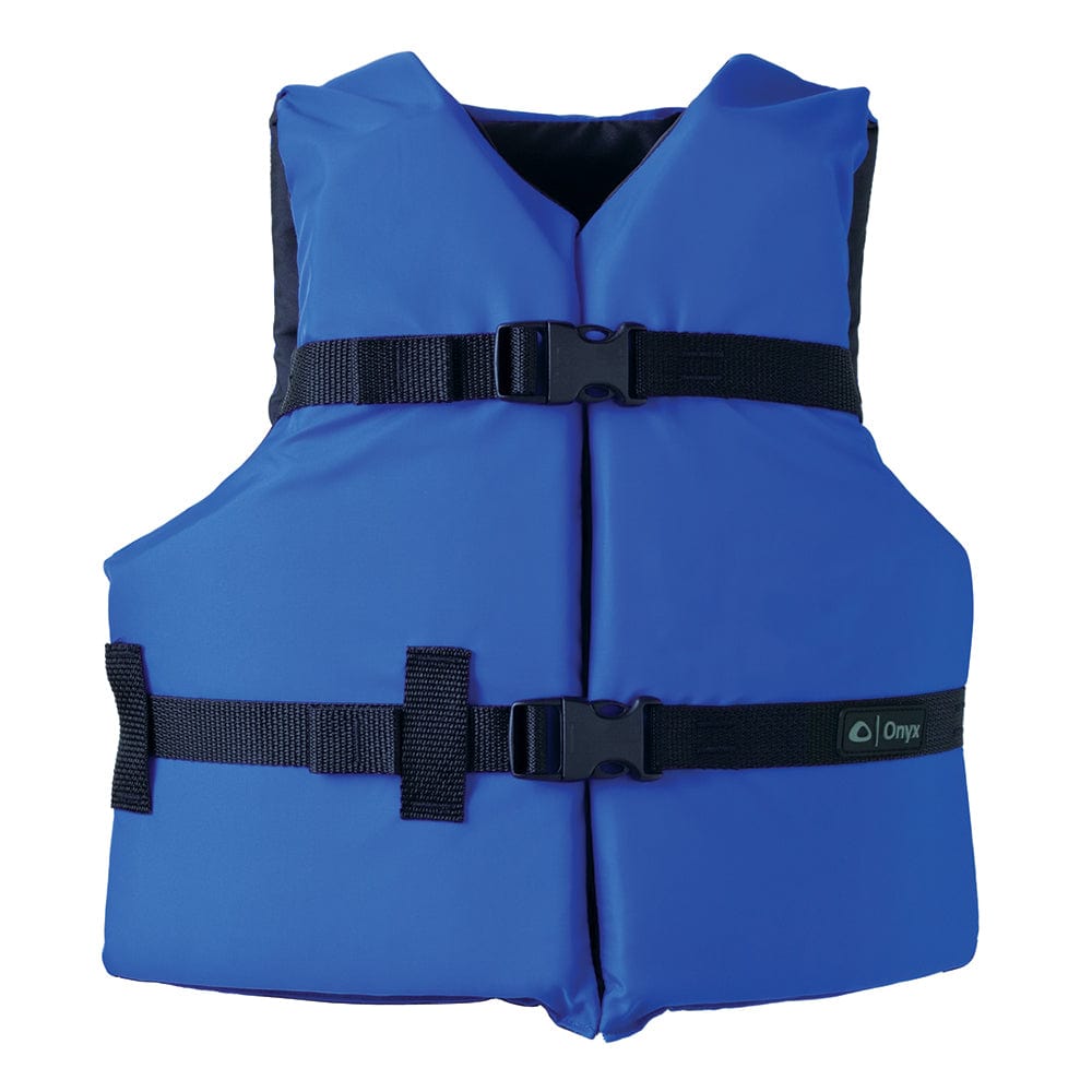 Onyx Outdoor Onyx Nylon General Purpose Life Jacket - Youth 50-90lbs - Blue Marine Safety