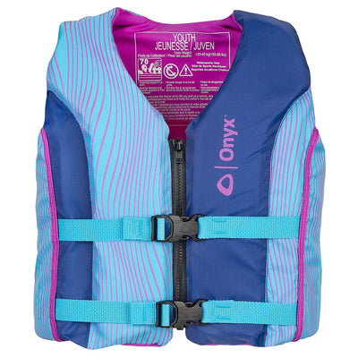 Onyx Outdoor Onyx Shoal All Adventure Youth Paddle & Water Sports Life Jacket - Blue Marine Safety