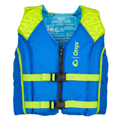 Onyx Outdoor Onyx Shoal All Adventure Youth Paddle & Water Sports Life Jacket - Green Marine Safety