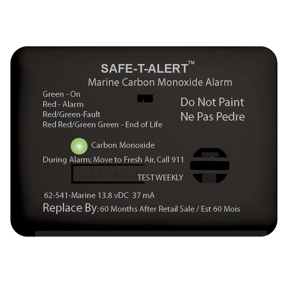 Safe-T-Alert Safe-T-Alert 62 Series Carbon Monoxide Alarm - 12V - 62-541-Marine - Surface Mount - Black Marine Safety