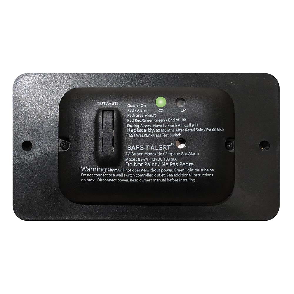 Safe-T-Alert Safe-T-Alert 85 Series Carbon Monoxide Propane Gas Alarm - 12V - Black Marine Safety