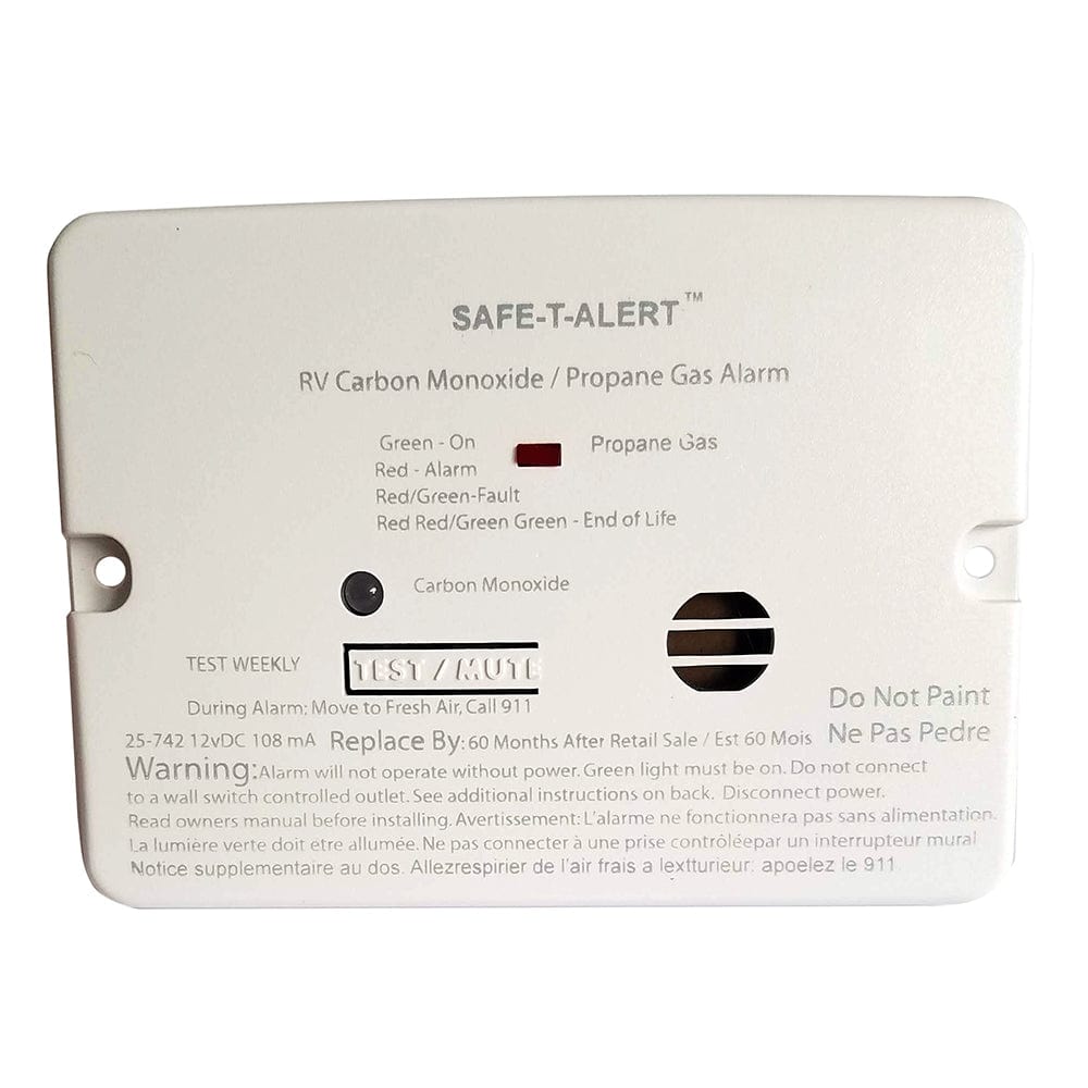 Safe-T-Alert Safe-T-Alert Combo Carbon Monoxide Propane Alarm - Surface Mount - Mini - White Marine Safety