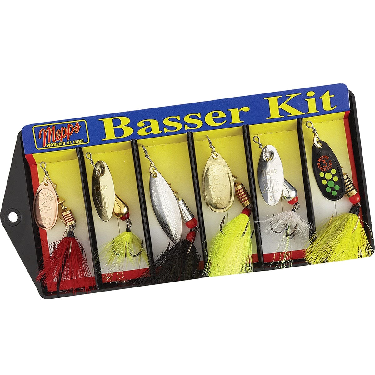 Mepps Mepps Basser Kit 6 Lures Dressed Fishing