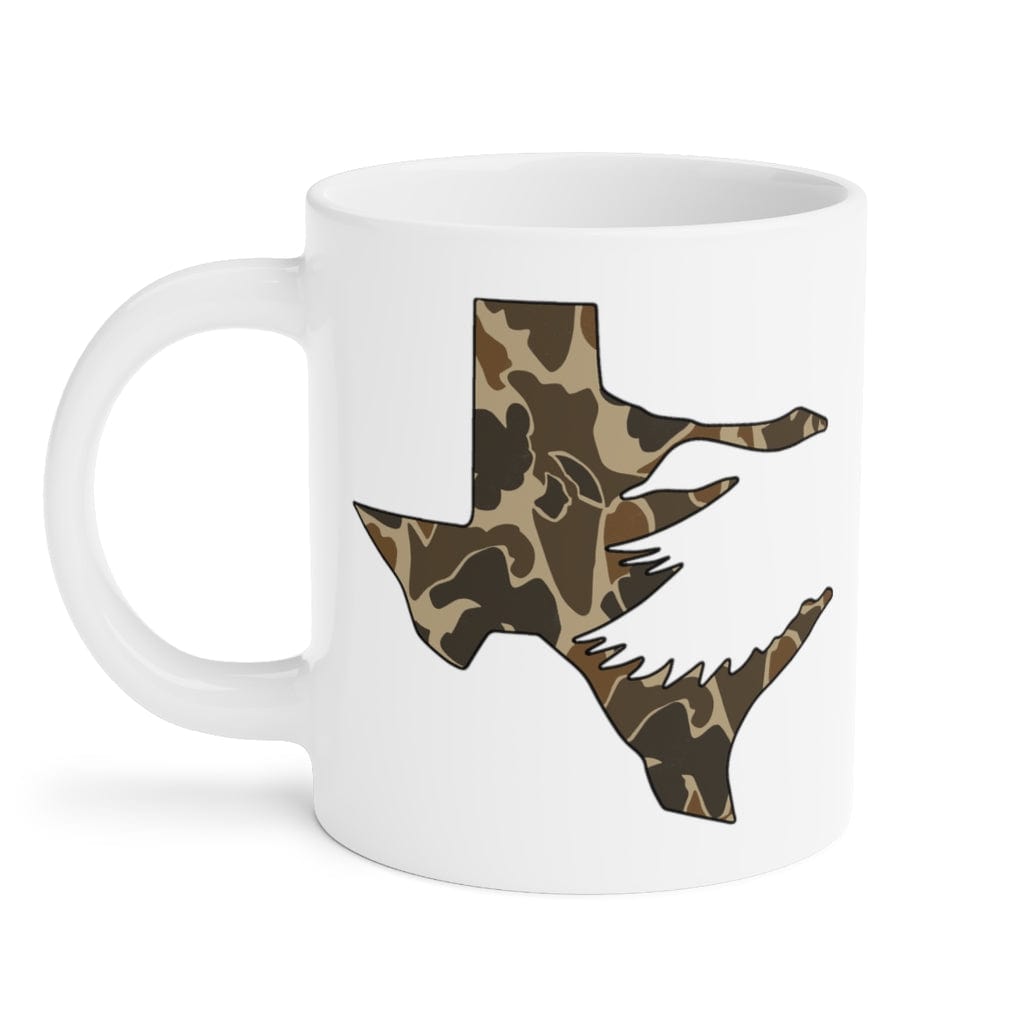 Texas Fowlers Texas Fowler Old School Camo Logo Ceramic Mugs (11oz\15oz\20oz) 20oz / White Mug