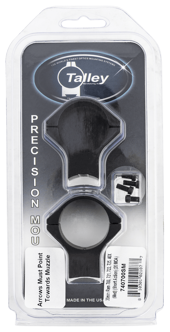 Talley Talley Scope Ring Set, Tal 740700sm  30mm Model 700 (med) (short Action Optics Accessories