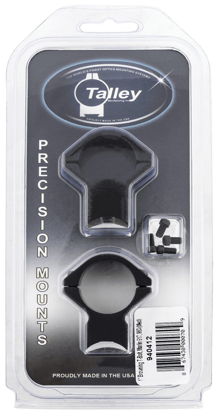 Talley Talley Scope Ring Set, Tal 940412    1" Browning T-bolt (med) Optics Accessories