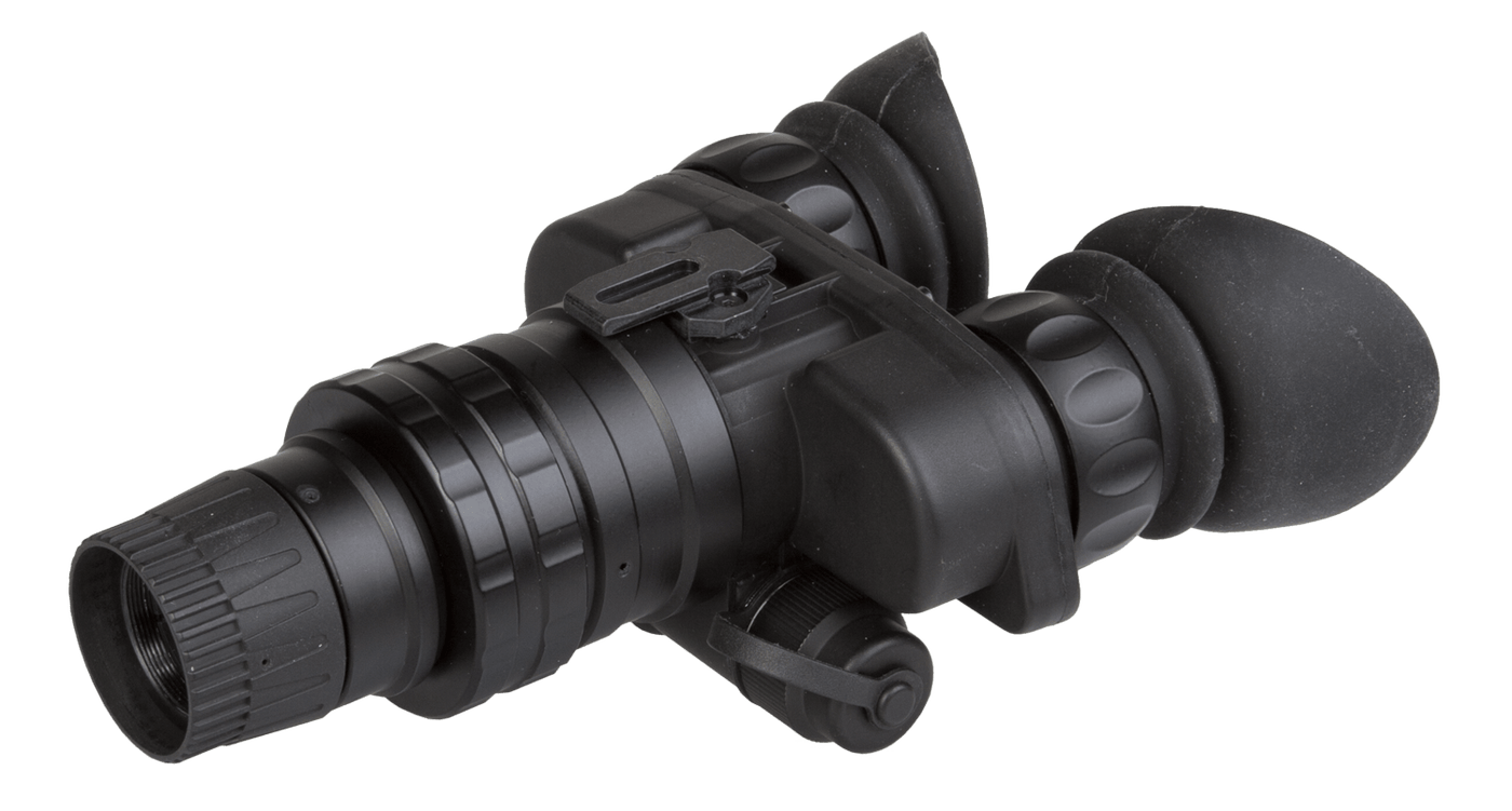 AGM GLOBAL VISION AGM Global Vision Wolf-7 NW3 Night Vision Goggles Black 1x 24mm Generation 2+ White Phosphor Level 3 45-51 lp/mm Resolution 12WO4122104031 Optics