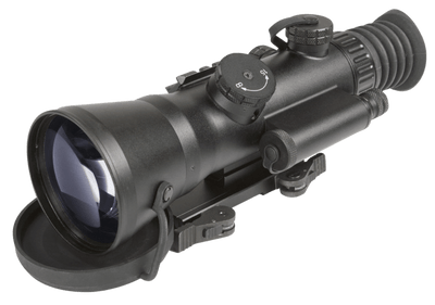 AGM GLOBAL VISION AGM Global Vision Wolverine-4 NL3 Night Vision Riflescope Black 4x108mm Gen 2+ Level 3 Illuminated Red Mil-Dot Reticle 15WOL422103031 Optics