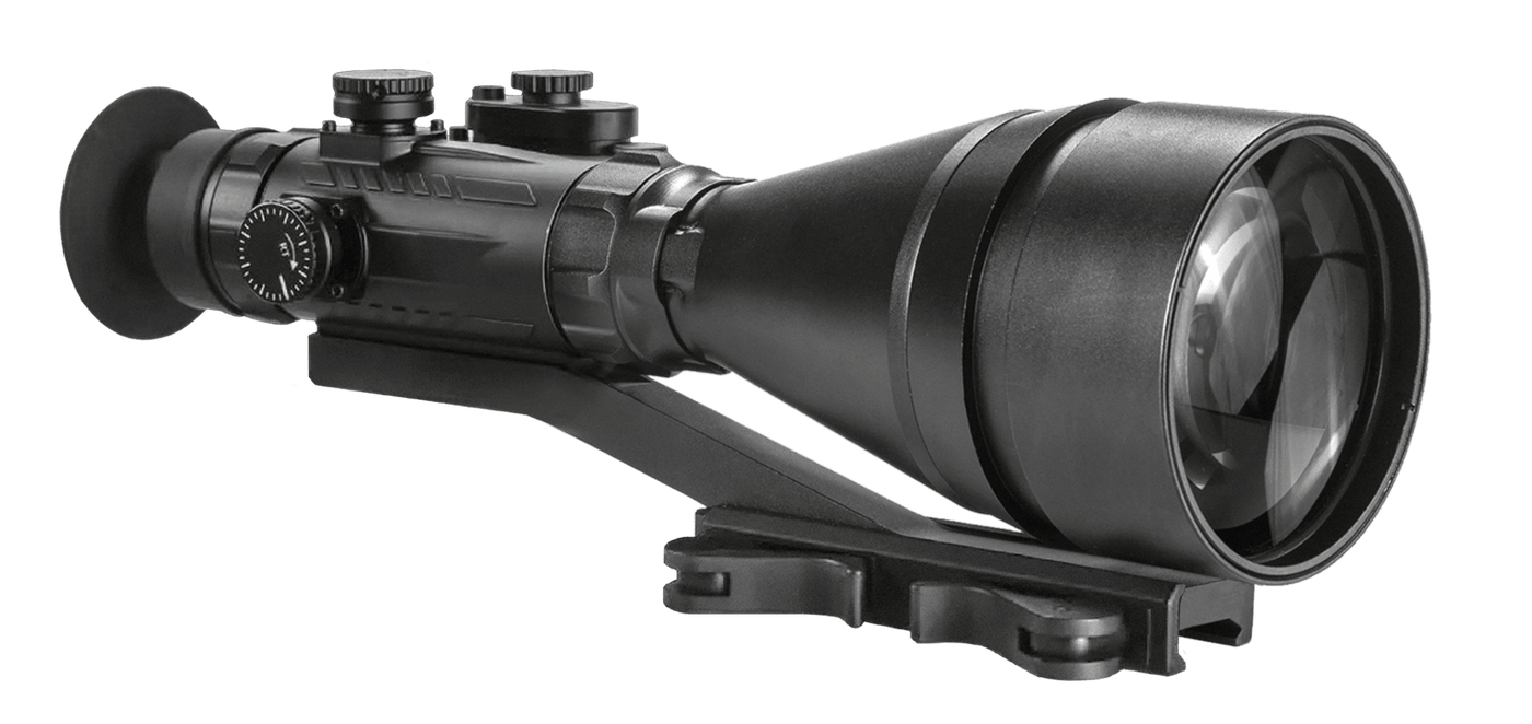 AGM GLOBAL VISION AGM Global Vision Wolverine Pro-6 NL1 Night Vision Riflescope Matte Black 6x 100mm Gen 2+ Level 1 Illuminated Red Chevron w/Ballistic Drop Reticle (Adjustable Projected Reticle) 15WP6622453011 Optics