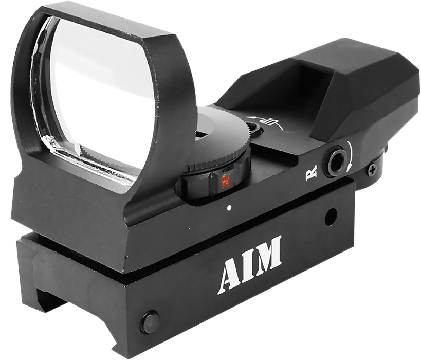 Aim Sports Aim Sports Reflex Classic Edition Matte Black 1x 34mm Dual (Red/Green) Illuminated Multi Reticle; RT403 Optics