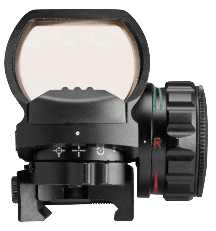 Aim Sports Aim Sports Reflex Classic II Edition Matte Black 1x 34mm Dual (Red/Green) Illuminated Multi Reticle; RT406C Optics