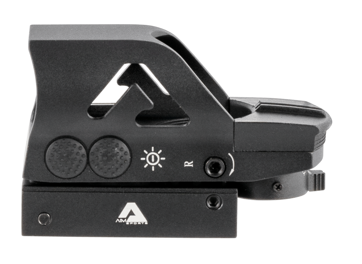 Aim Sports Aim Sports Reflex Full-Size Matte Black 1x 34mm Dual (Red/Green) Illuminated Multi Reticle; RT506C Optics