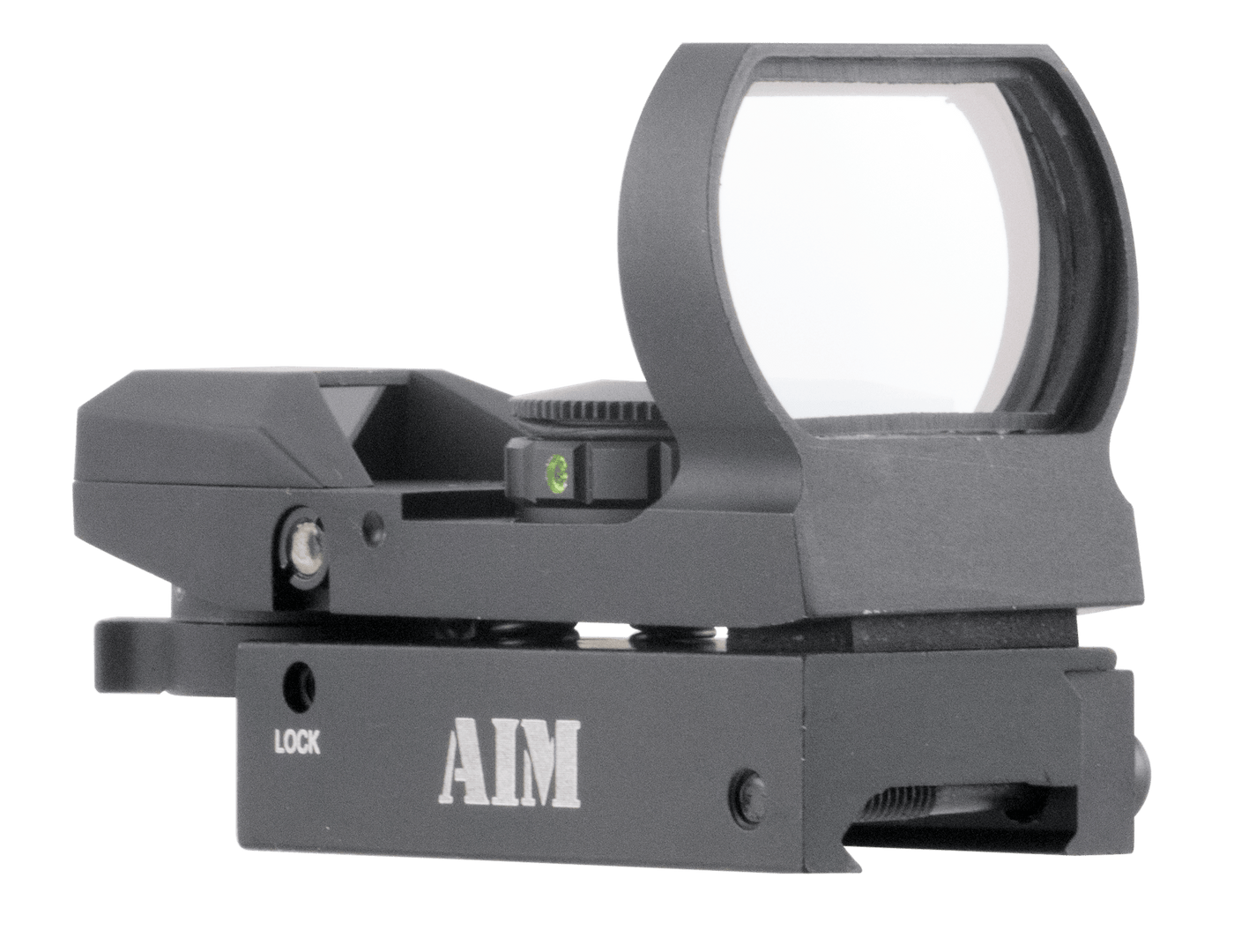 Aim Sports Aim Sports Reflex Warfare Edition Matte Black 1x 34mm Dual (Red/Green) Illuminated Multi Reticle; RT4WF1 Optics