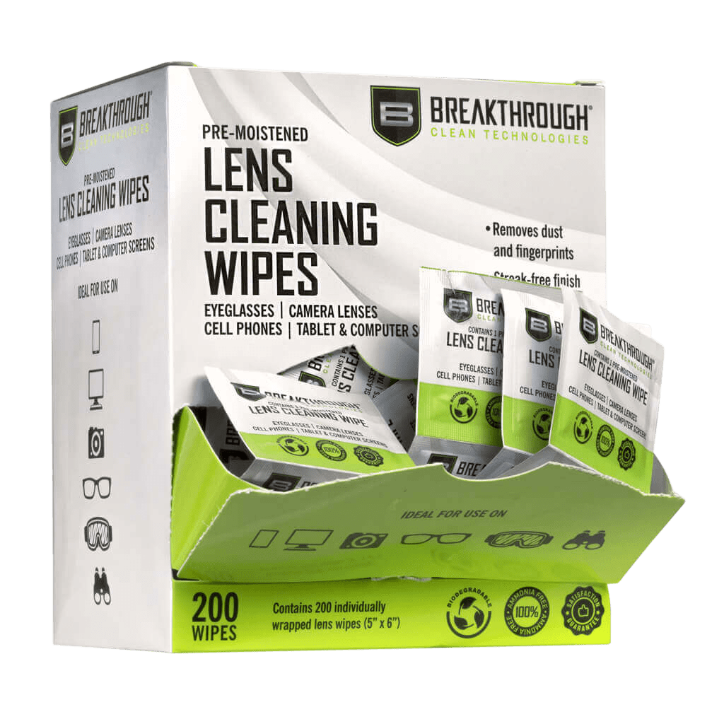 Breakthrough Breakthrough Multi-purpose Lens Wipes 200 Ct. Display Box Optics and Accessories