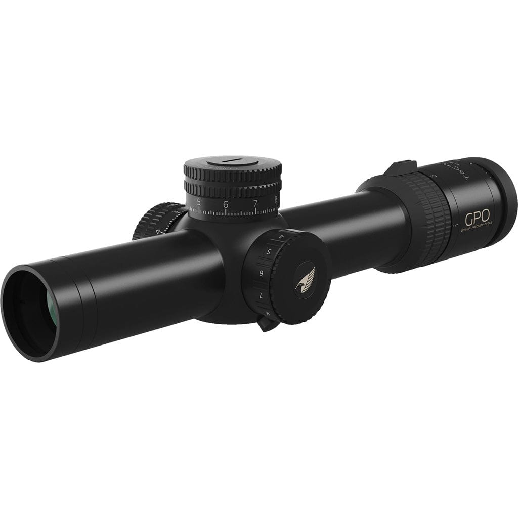 German Precision Optics Gpo Tactical Riflescope 1-8x24 Horseshoe Reticle 34 Mm. Lock Turrets Optics and Accessories