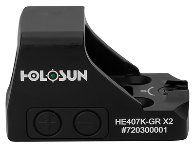 Holosun Holosun He407k-gr-x2 Reflex Sight Green Dot 6moa Optics and Accessories