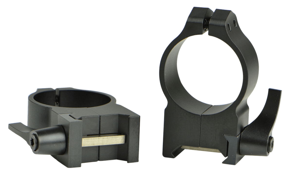 Warne Warne Maxima Vertical Quick Detach Scope Rings Matte Black 30mm High Optics and Accessories