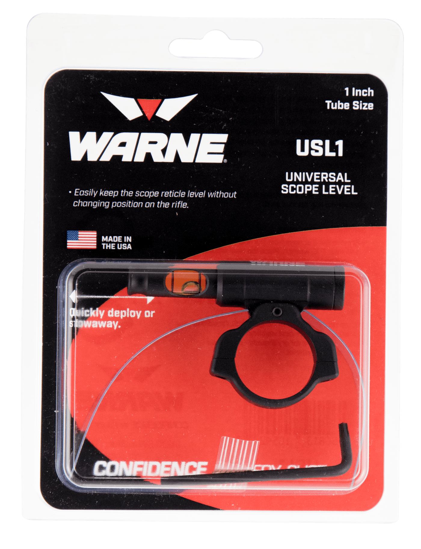 Warne Warne Skyline Universal Scope Level Matte Black 1 In. Optics and Accessories