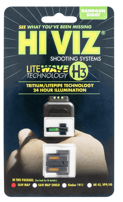 HiViz HIVIZ LiteWave H3 Sight Set M and P Full and Compact Models Optics And Sights