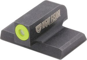 Night Fision Precision Tritium Night Fision HK VP9 VP9SK P30 45C Ring Sq Blk Rear Yellow Optics And Sights