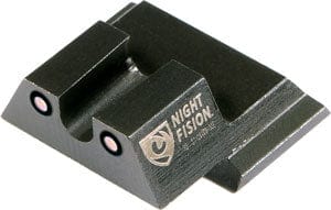 Night Fision Precision Tritium Night Fision SW MP Shield Orange Ring U Notch Blk Rear Optics And Sights