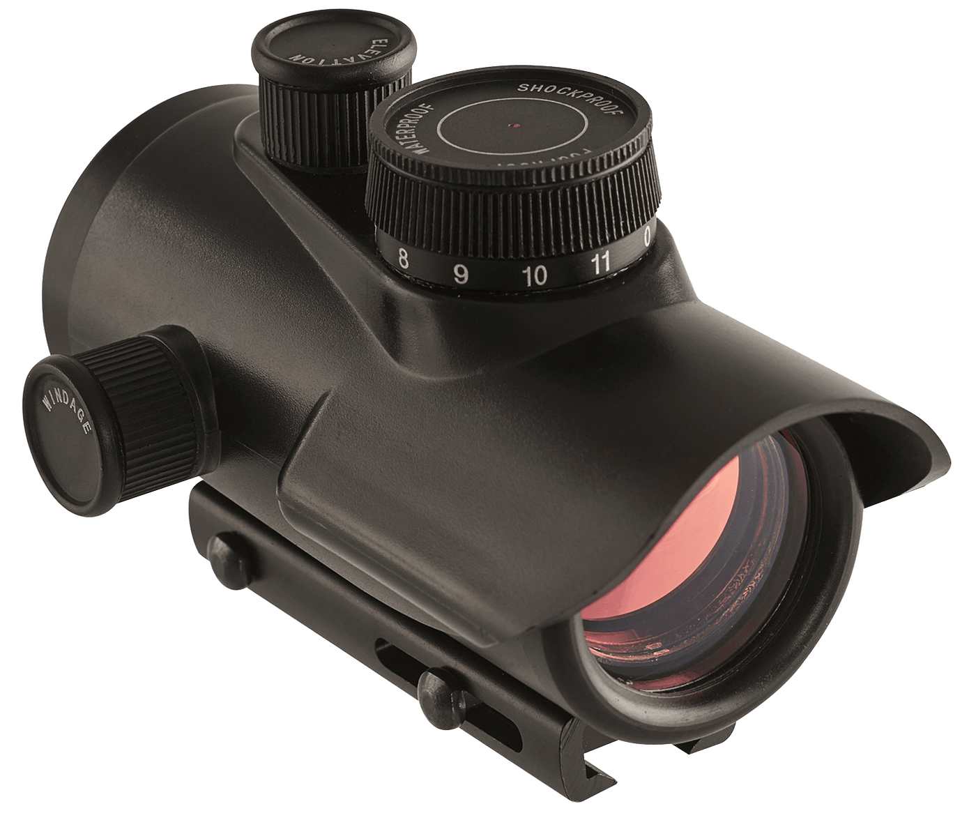 AXEON Axeon 1x30mm Red Dot Sight - 5-m.o.a. Dot Black Matte Optics
