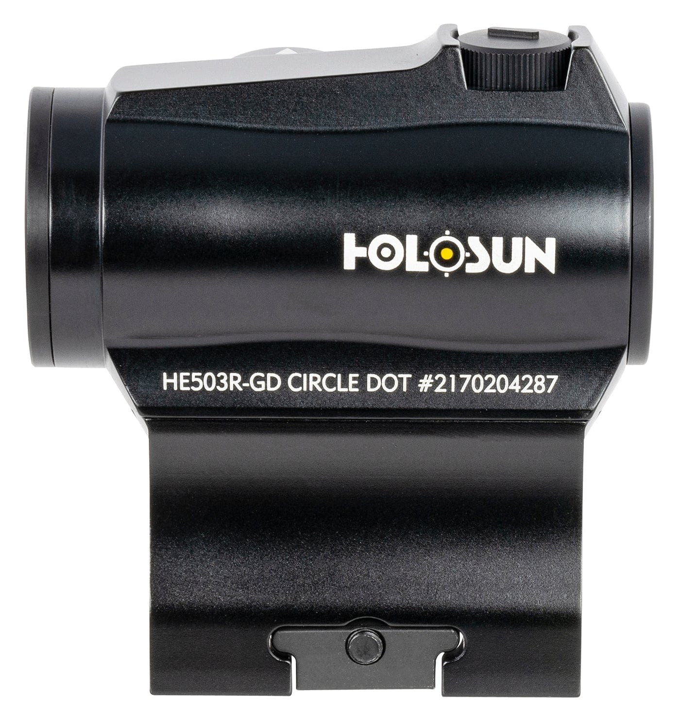 Holosun Holosun HE503RGD Black Anodized 1x 2 MOA/65 MOA Gold Dot & Circle Reticle;  HS503R Optics