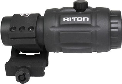 Riton Riton X1 Tactix Mag3 Magnifier - 3x W/2 Pos Mount Optics