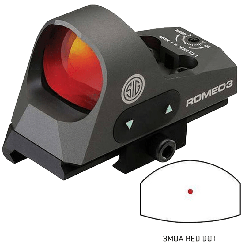 Sig Sig Optics Reflex Sight Romeo - 3 Mini 1x25 1913 Rail W/riser Optics
