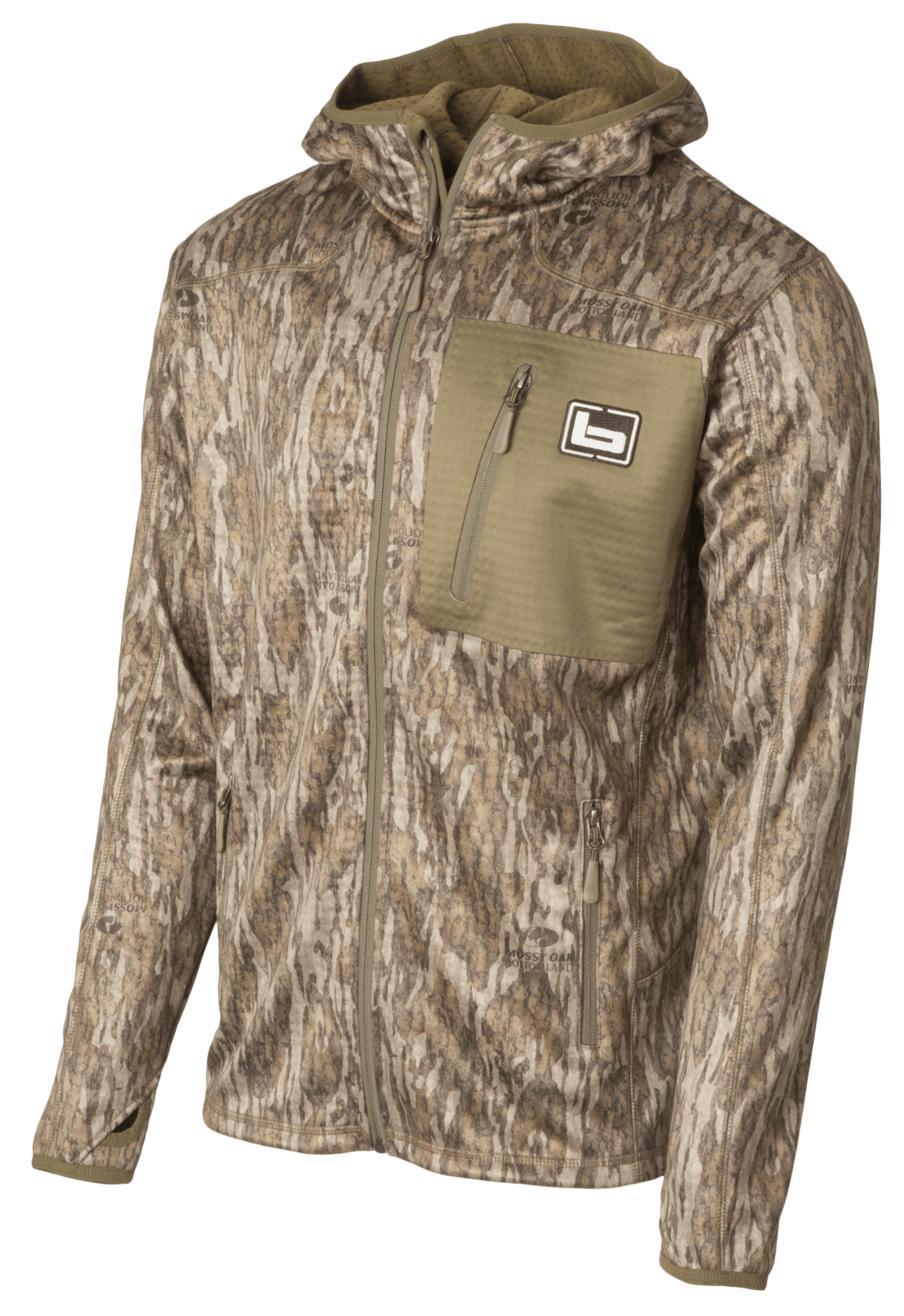 Banded Hooded Mid-Layer Jacket - Bottomland