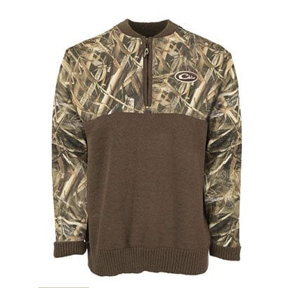 Camo 1/4 Zip Wool Sweater - Max5