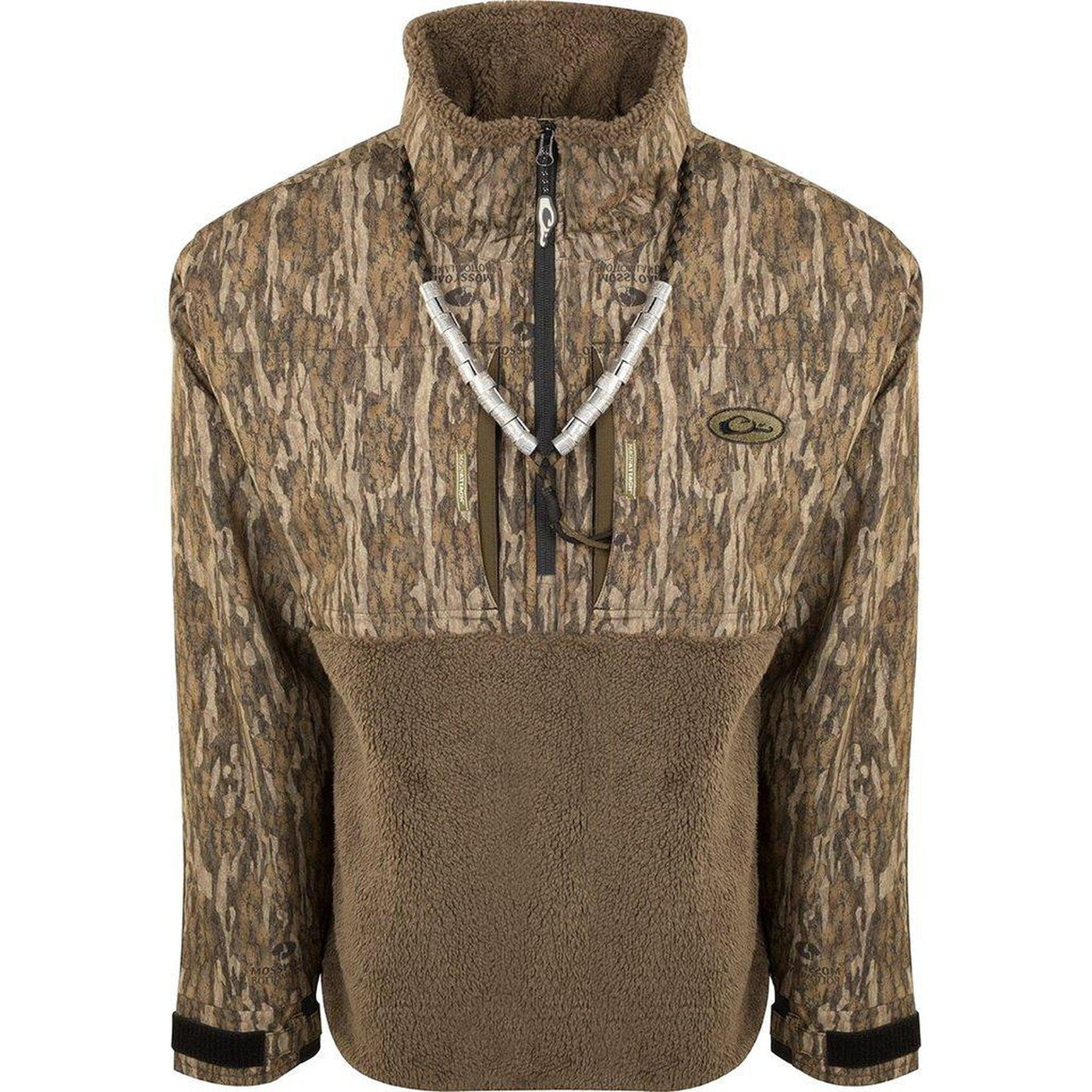 Drake Guardian Flex Sherpa Fleece Eqwader - 1/4 Zip - MossyOak Bottomland