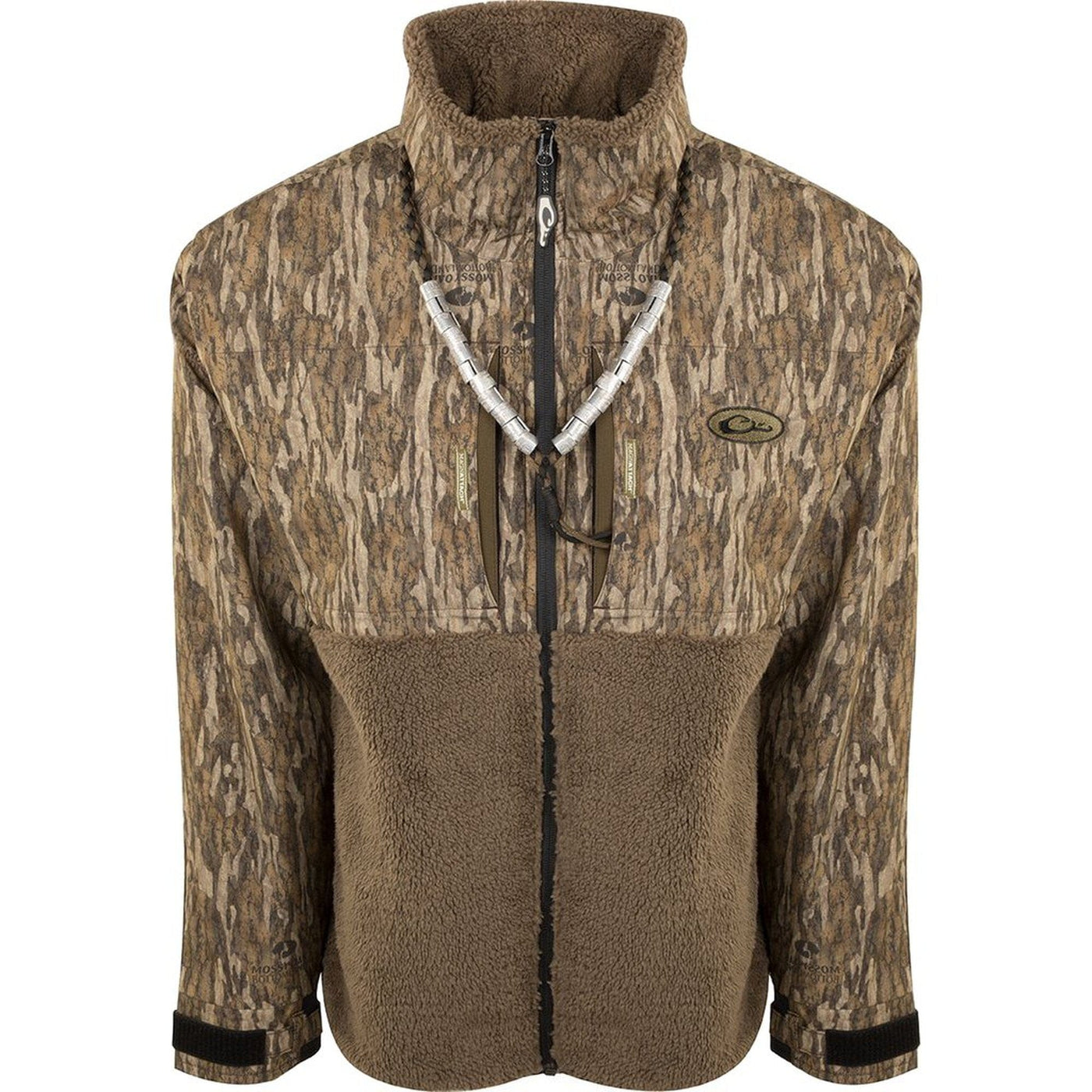 Drake MST Guardian Flex Sherpa Fleece Eqwader - Full Zip - MossyOak Bottomland