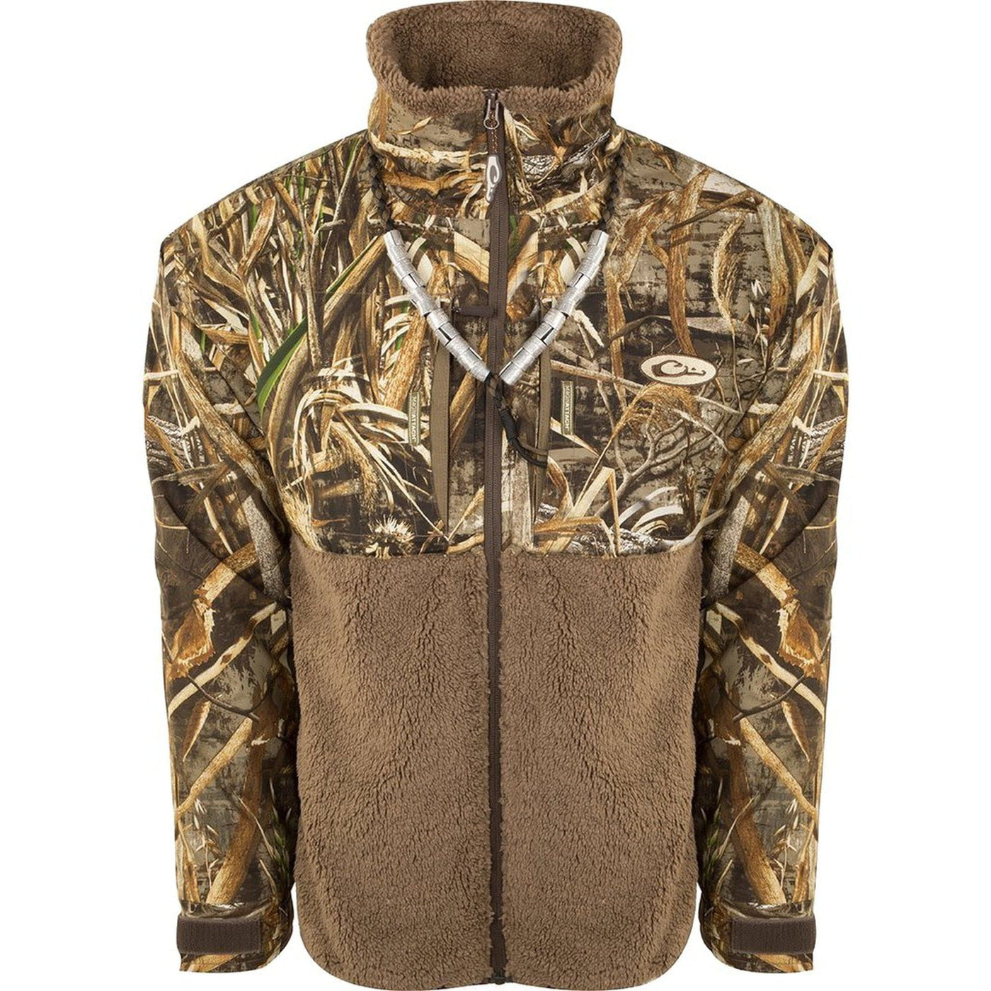 Drake MST Guardian Flex Sherpa Fleece Eqwader - Full Zip - Realtree Max5