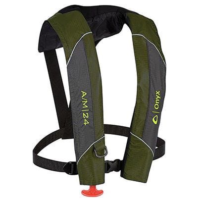 Onyx A/M-24 Inflatable Life Vest - Green
