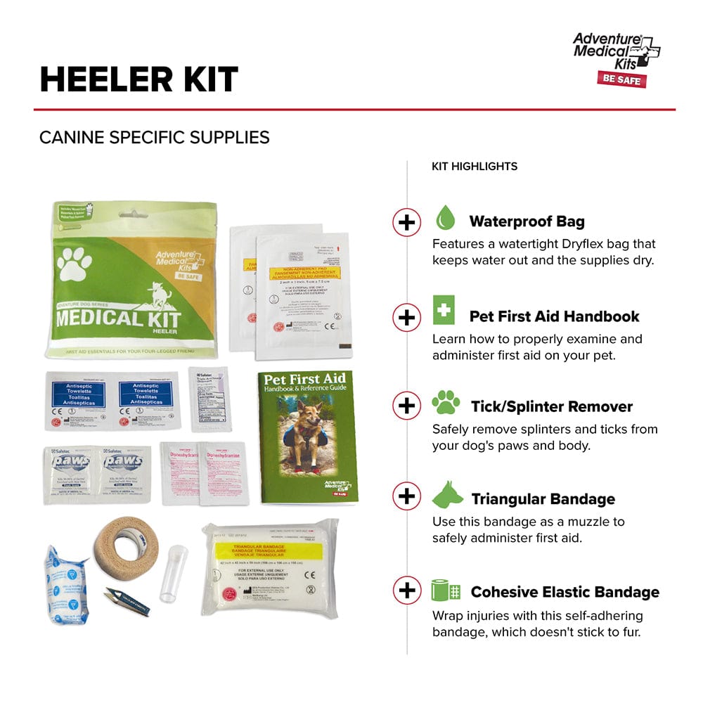 Adventure Medical Kits Adventure Medical Dog Series - Dog Heeler First Aid Kit Outdoor