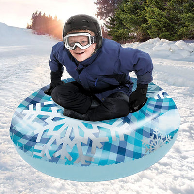 Aqua Leisure Aqua Leisure 43" Pipeline Sno™ Clear Top Racer Sno-Tube - Cool Blue Plaid Outdoor