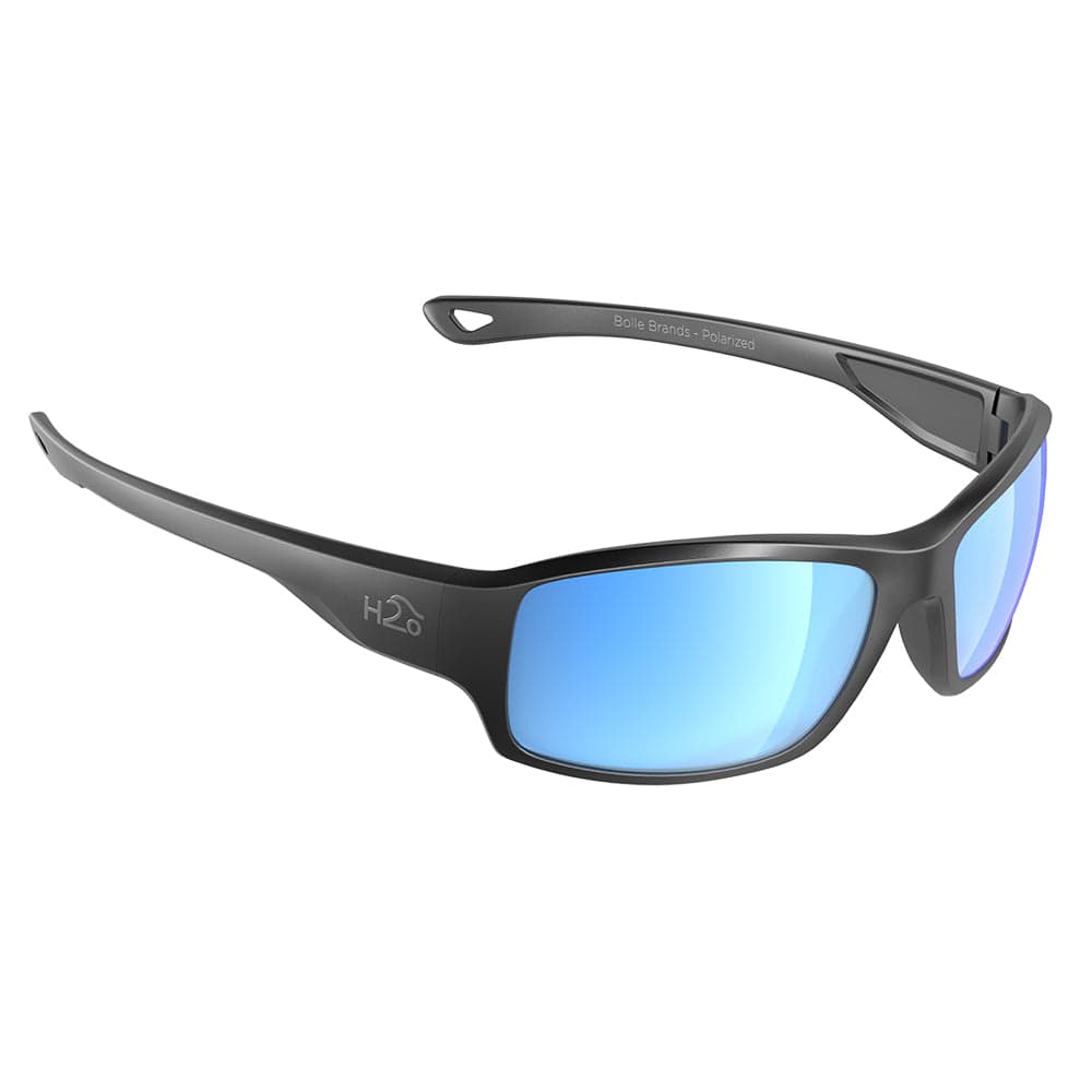 H2Optix H2Optix Beachwalker Sunglasses Matt Gun Metal, Grey Blue Flash Mirror Lens Cat. 3 - AR Coating Outdoor