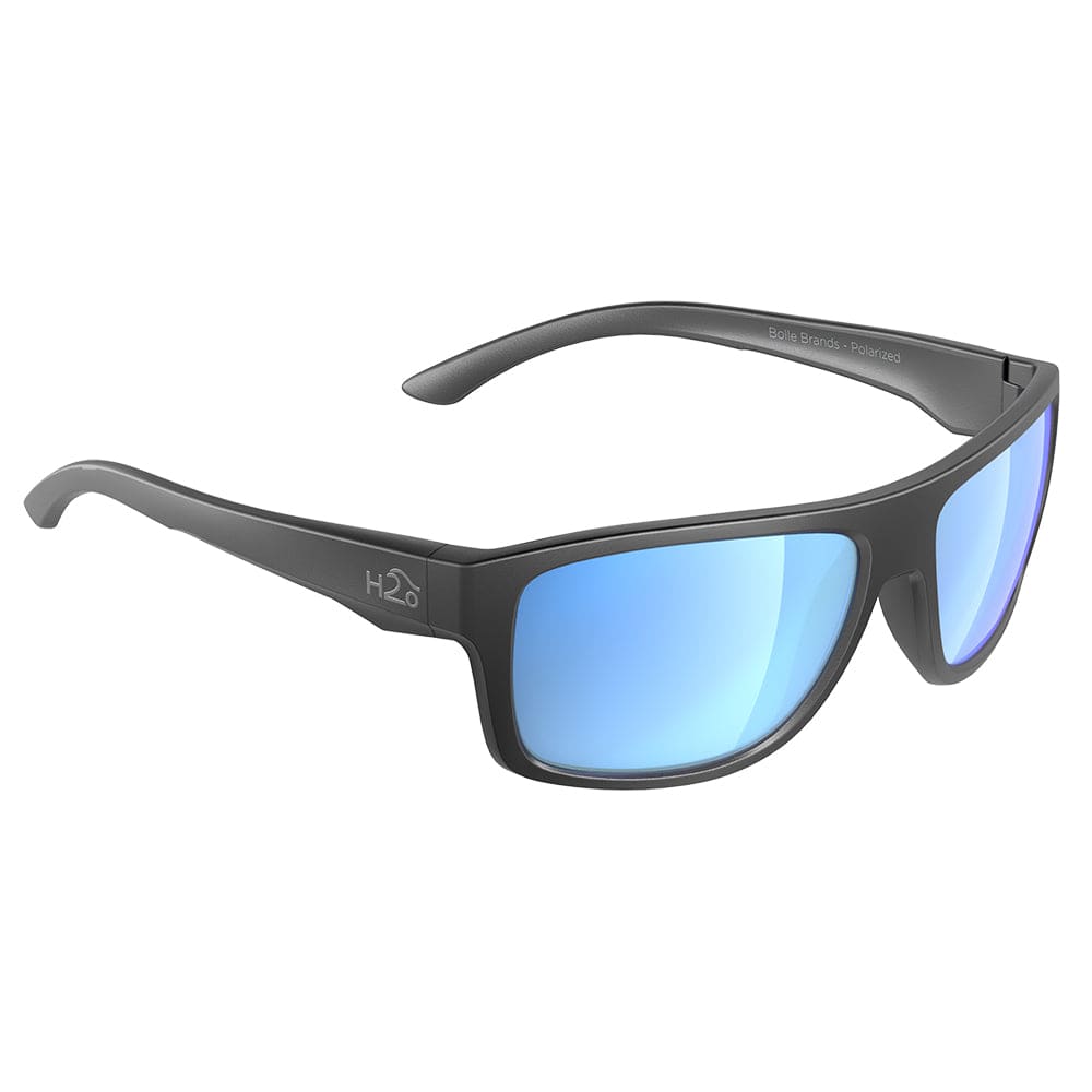 H2Optix H2Optix Grayton Sunglasses Matt Gun Metal, Grey Blue Flash Mirror Lens Cat. 3 - AR Coating Outdoor