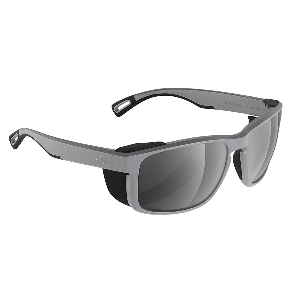 H2Optix H2Optix Reef Sunglasses Matt Grey, Grey Silver Flash Mirror Lens Cat.3 - AntiSalt Coating w/Floatable Cord Outdoor
