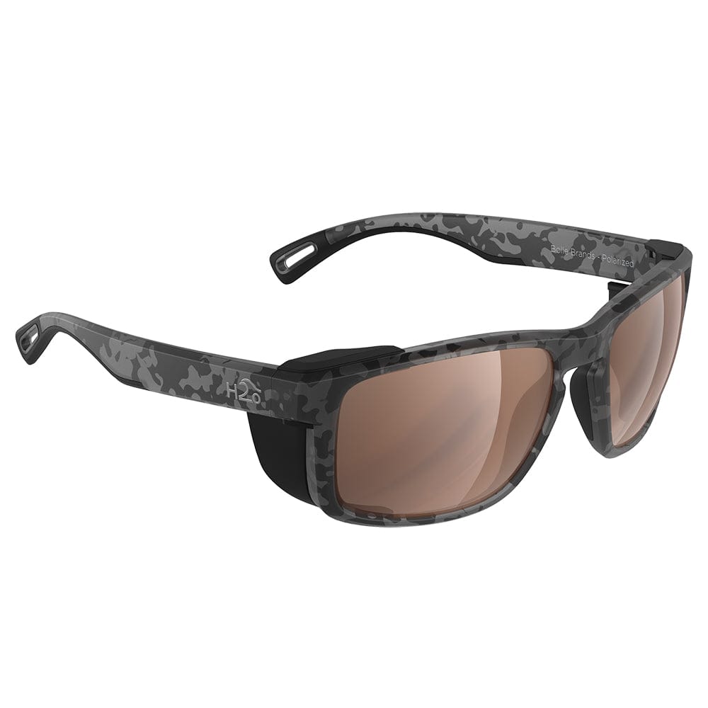 H2Optix H2Optix Reef Sunglasses Matt Tiger Shark, Brown Lens Cat.3 - AntiSalt Coating w/Floatable Cord Outdoor