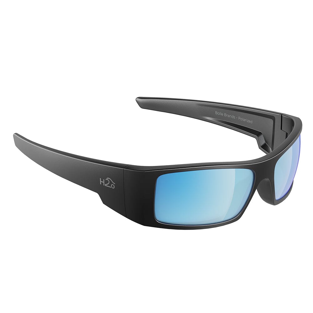 H2Optix H2Optix Waders Sunglasses Matt Gun Metal, Grey Blue Flash Mirror Lens Cat.3 - AntiSalt Coating w/Floatable Cord Outdoor
