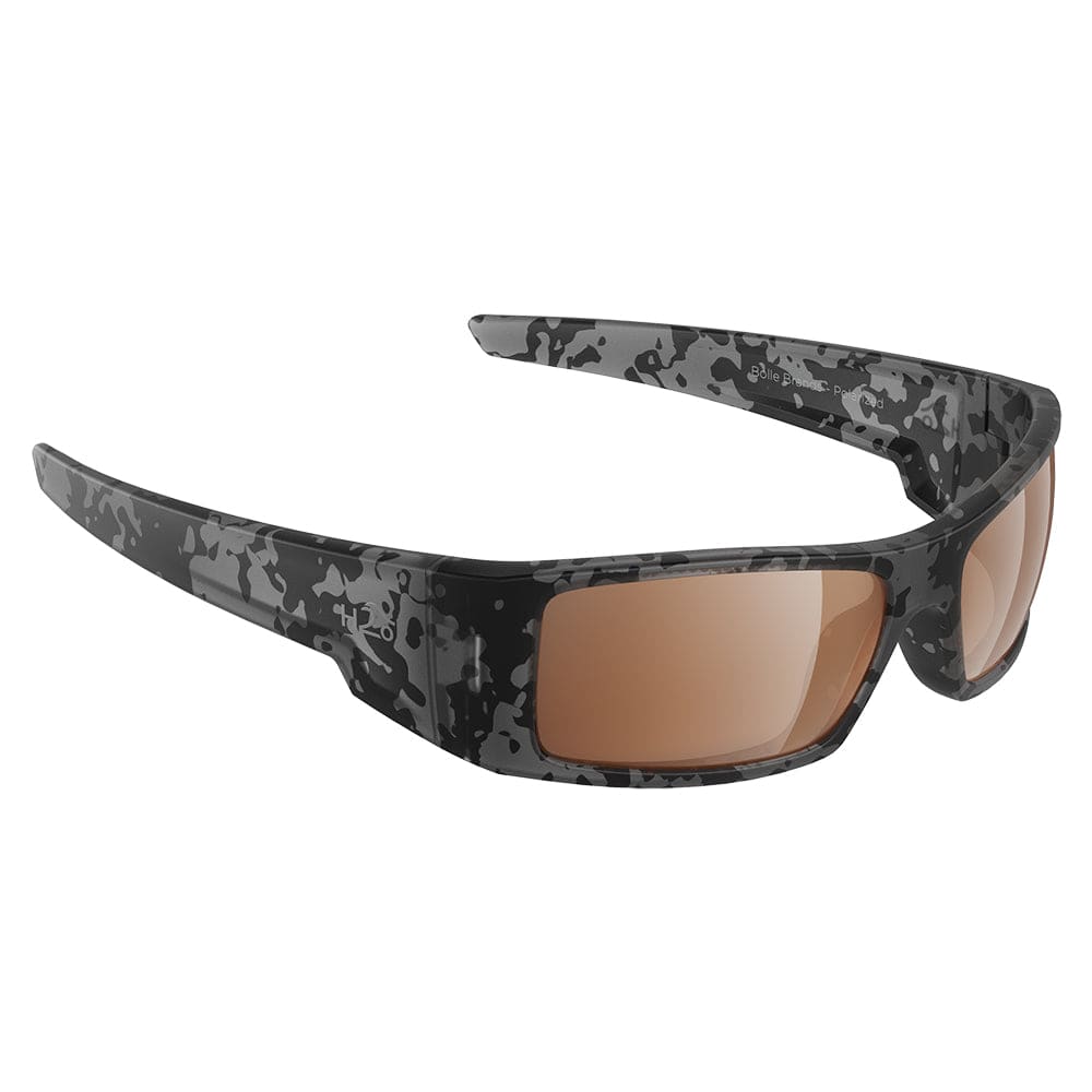 H2Optix H2Optix Waders Sunglasses Matt Tiger Shark, Brown Lens Cat.3 - AntiSalt Coating w/Floatable Cord Outdoor