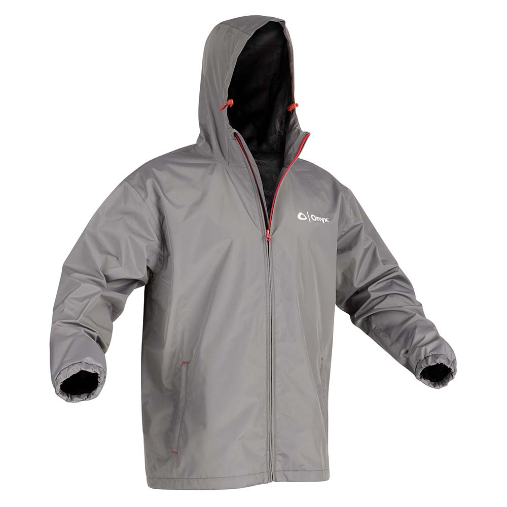 Onyx Outdoor Onyx Essential Rain Jacket - Large - Grey Outdoor