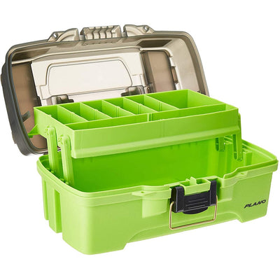 Plano Plano 1-Tray Tackle Box w/Dual Top Access - Smoke & Bright Green Outdoor