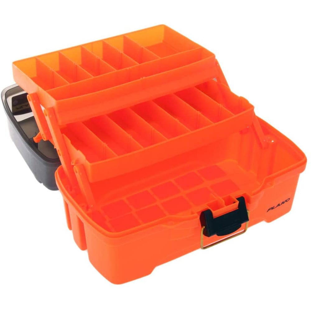 Plano Plano 2-Tray Tackle Box w/Dual Top Access - Smoke & Bright Orange Outdoor