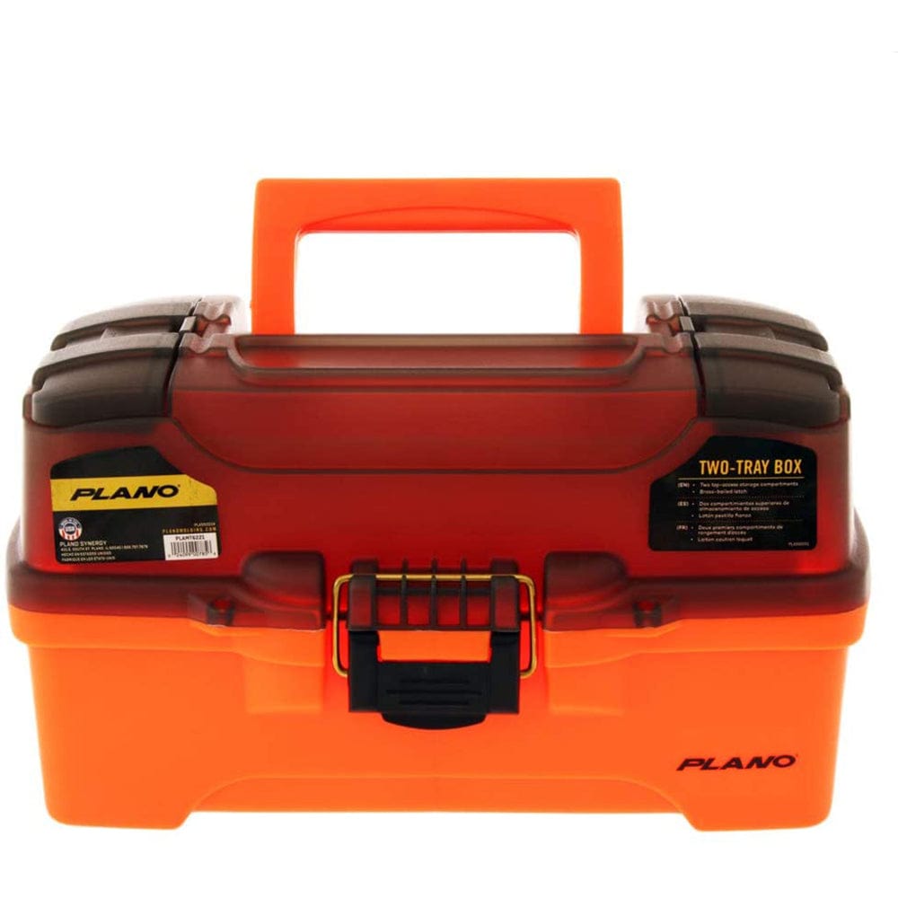 Plano Plano 2-Tray Tackle Box w/Dual Top Access - Smoke & Bright Orange Outdoor