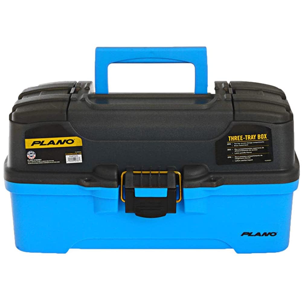 Plano Plano 3-Tray Tackle Box w/Dual Top Access - Smoke & Bright Blue Outdoor