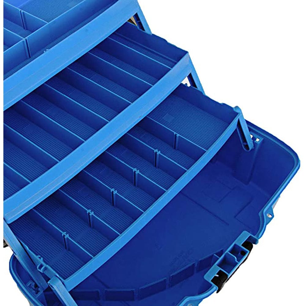 Plano Plano 3-Tray Tackle Box w/Dual Top Access - Smoke & Bright Blue Outdoor